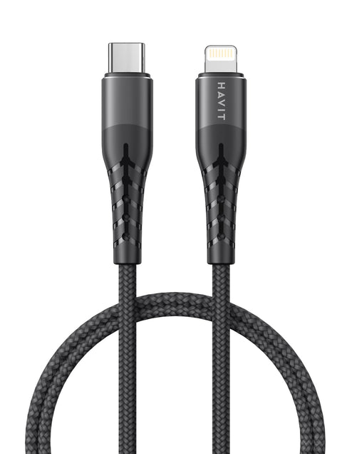 Havit hv-rh14 pd20w usb c to lightning cable 1.2 m black