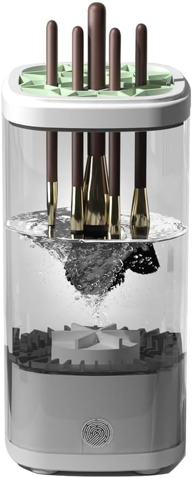 Makeup Brush Cleaner - 7000 RPM, 8W, Gentle on Bristles, High Efficiency, Fast Cleaning & Drying