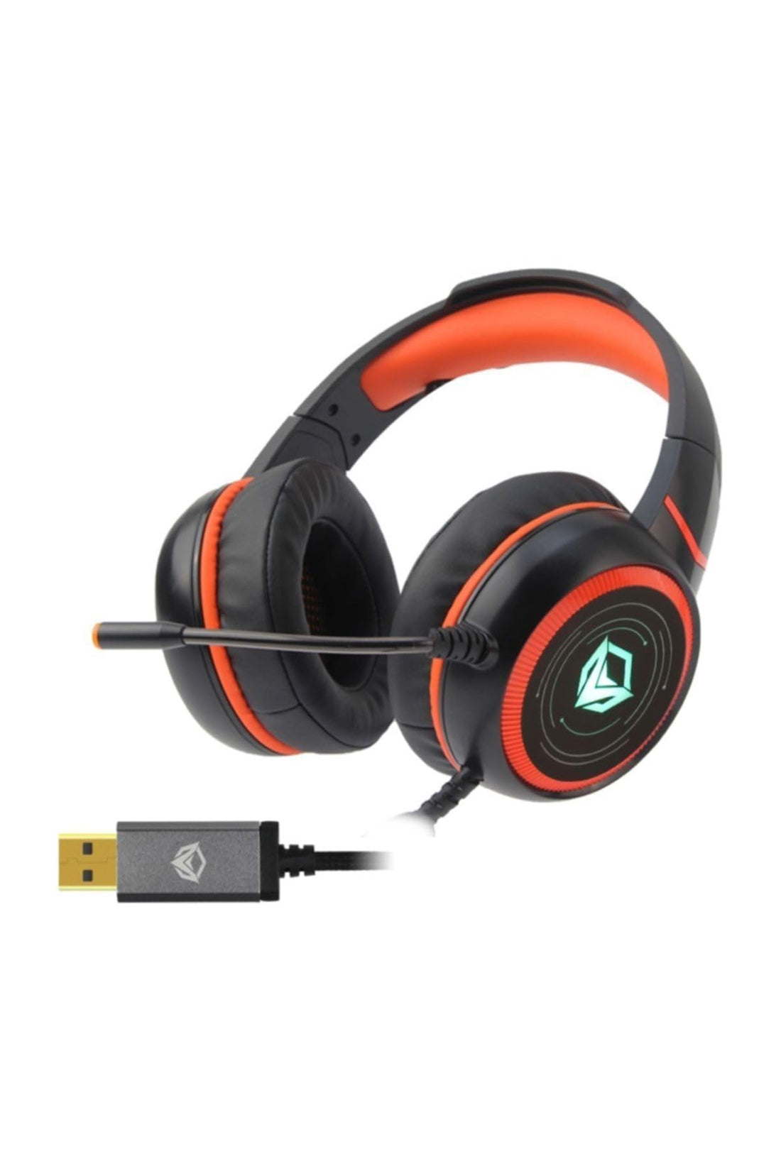 Meetion hp030 - hifi 7.1 gaming headset and surround sound headphone led backlit with mic for computer pc/laptop - black, Wired
