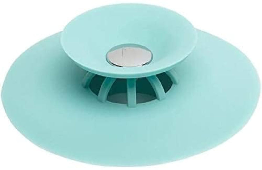 Generic Drain stopper sink strainer hair catchers silicone bathtub drain cover 2 in 1 stop and filter for floor
