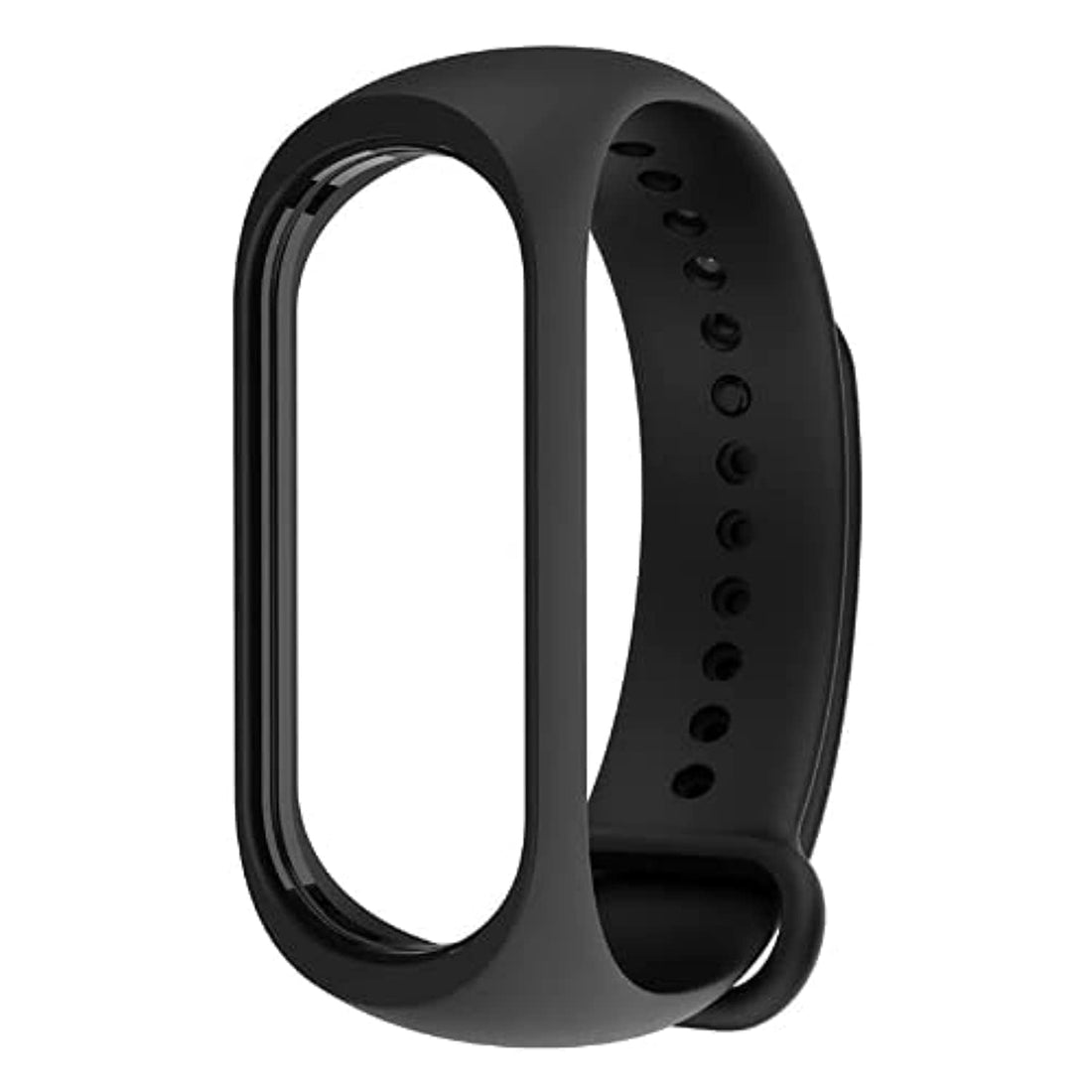 For xiaomi mi band 3 - premium silicone fitness tracker wrist strap band - black