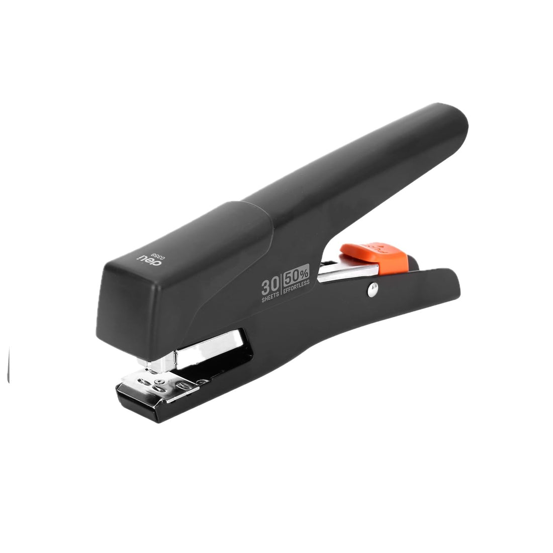 Deli stapler & punch stapler e0358 black/grey - 30 sheets