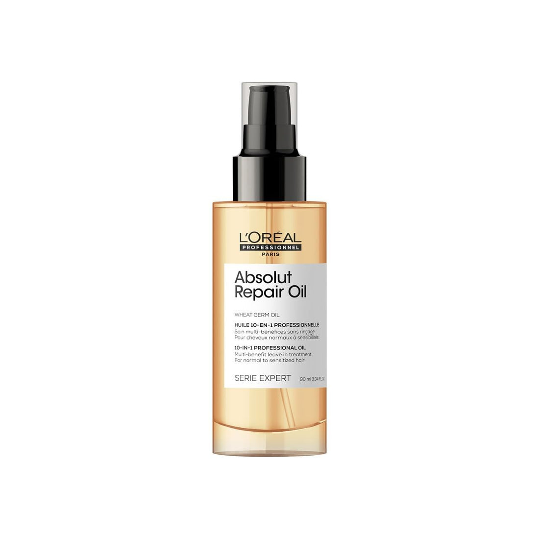 L’Oréal Professionnel | Absolut Repair Oil multi-benefit leave in treatment | For dry and damaged hair | | Repairs & Hydrates Dry, Damaged Hair | With Protein and Gold Quinoa | SERIE EXPERT | 90ml