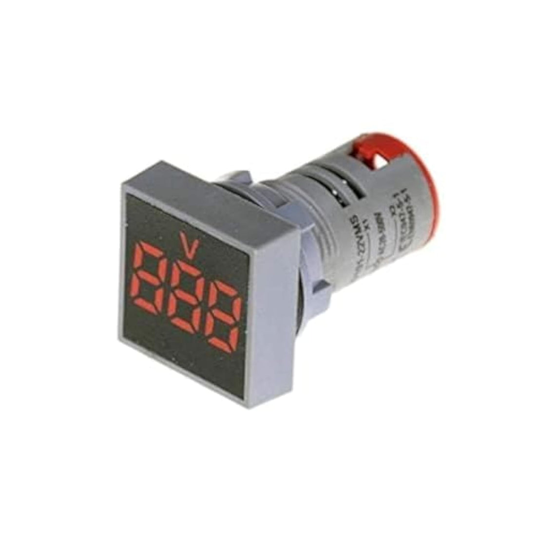 Digital Voltmeter Indicator Red Square