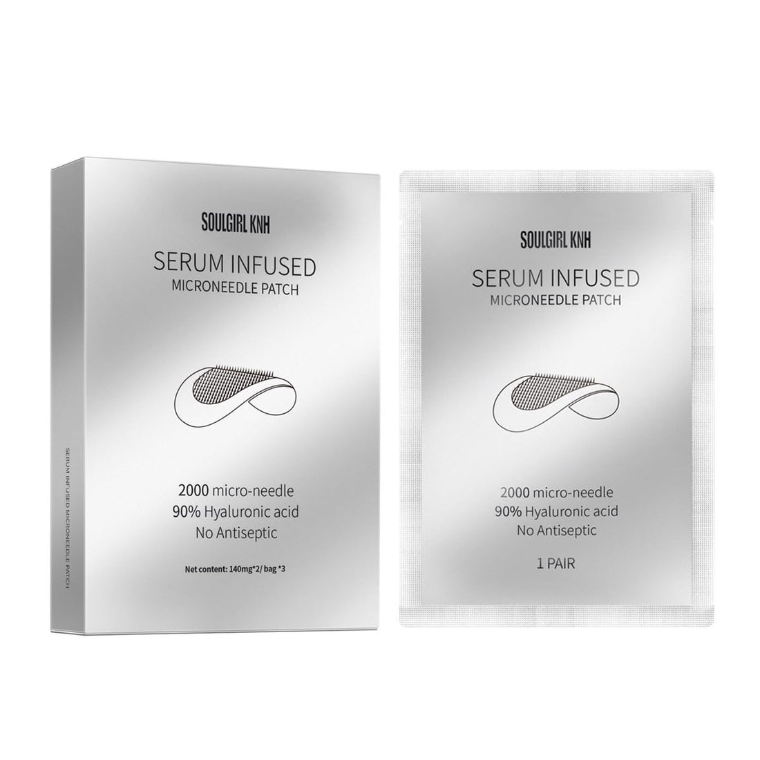 fashion mania 3pairs Hyaluronic Acid and Plant Extract Micro Needle Eye Patch - for Puffy Eyes, Dark Circles & Fine Lines, Deeply Hydrating Anti-Wrinkle Patches, Smooth Smile Line Patches