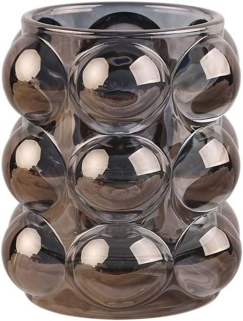 Stellar Stores Bubble Shape Makeup Brush Organizer, Crystal Bubble Shape Brush Storage, Pencil, Vainty Decor, Multipurpose Organizer, Home Decoration (Grey)