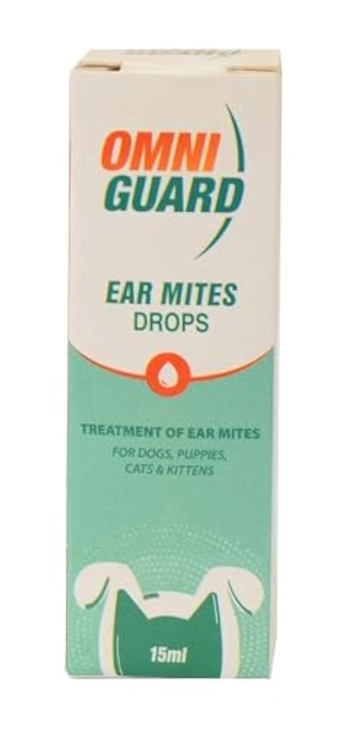 Omniguard Omni Guard Ear Mites Drops For Dogs And Cats 15 Clear