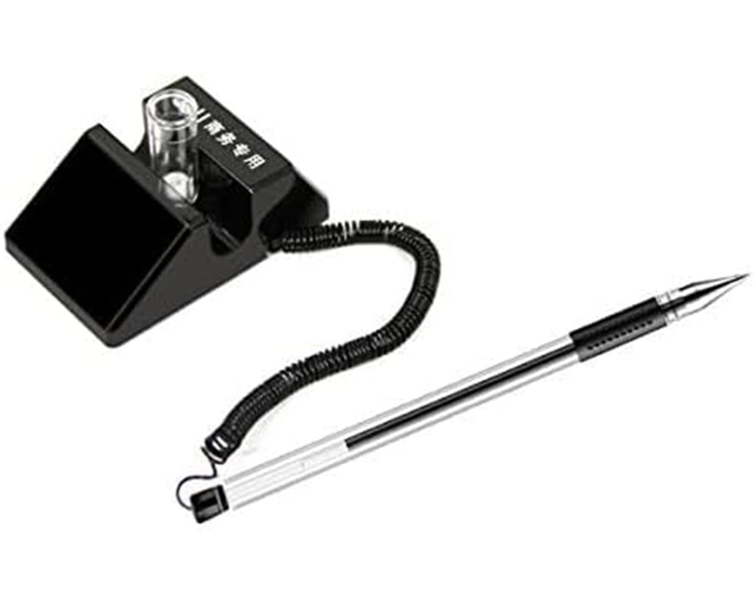 Deli. 6791 Daily Desk Gel Ink Pen With Stand 0.5Mm Smooth Writing For Office - Black