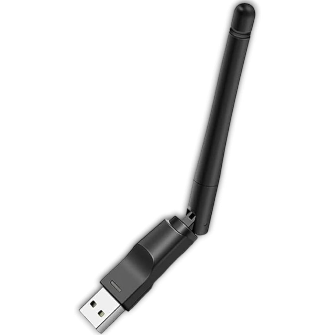 300Mbps USB WiFi Adapter with External High-Gain Antenna, Auto-Install Driver-Free Wireless Network Card, Plug-and-Play High-Speed Receiver for PC & Laptop, Supports Windows 11/10/8/7 (Black)