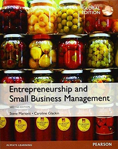 Entrepreneurship and Small Business Management, Global Edition ,Ed. :2