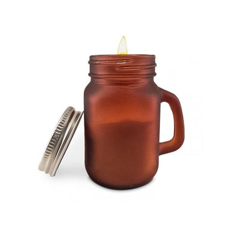 Scented Candle Jar for Home Decor 8cm - 150g (Brown)