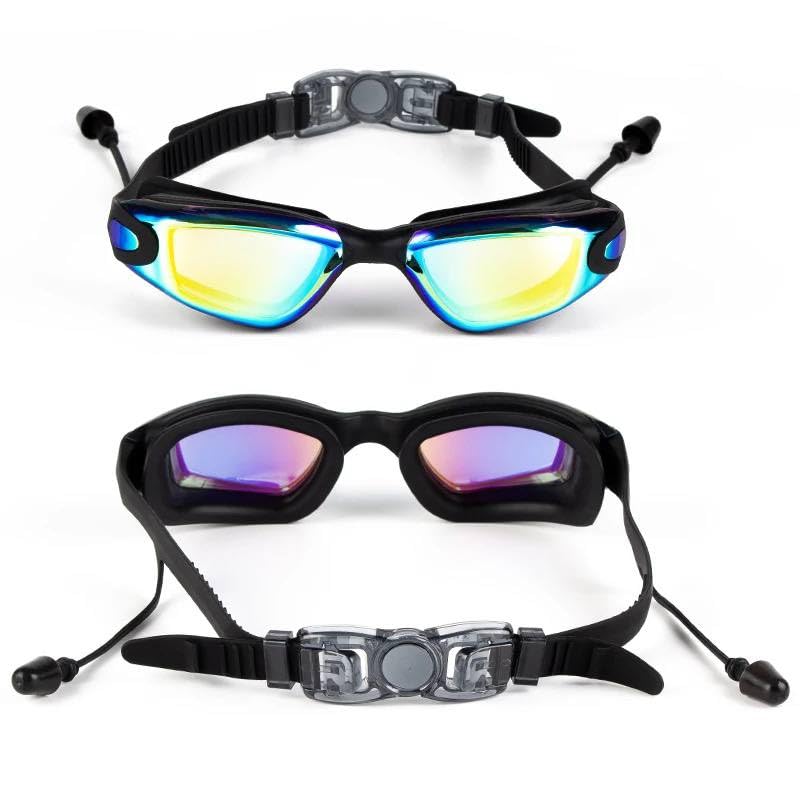 QSHOP Premium Clear Speed Up Swim Goggles, No Leaking and Anti-Fog for Adults Men Women Youth, UV Protection Swimming Goggles with 180° Clear Vision