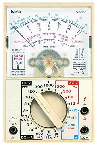 SK-355 Analogue Multimeter, DC/AC Voltage and Current Measurement, Temperature Testing