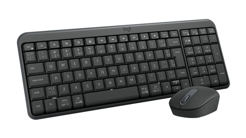 Logitech MK250 Compact Bluetooth Wireless Keyboard and Mouse Combo for Windows, 12 Month Battery - Graphite