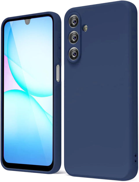 Silicone Shockproof Case with Inner Lining and Camera Protection – Modern & Streamlined Design – Compatible with Samsung Galaxy A17 (Navy)