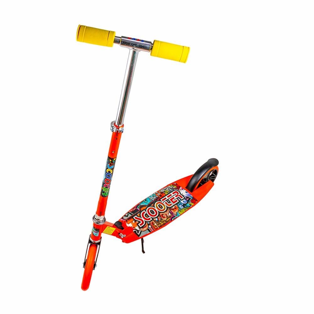 Dream Land Foldable Aluminum Hand and Metal Body 3B Wheels Scooter 673 Orange