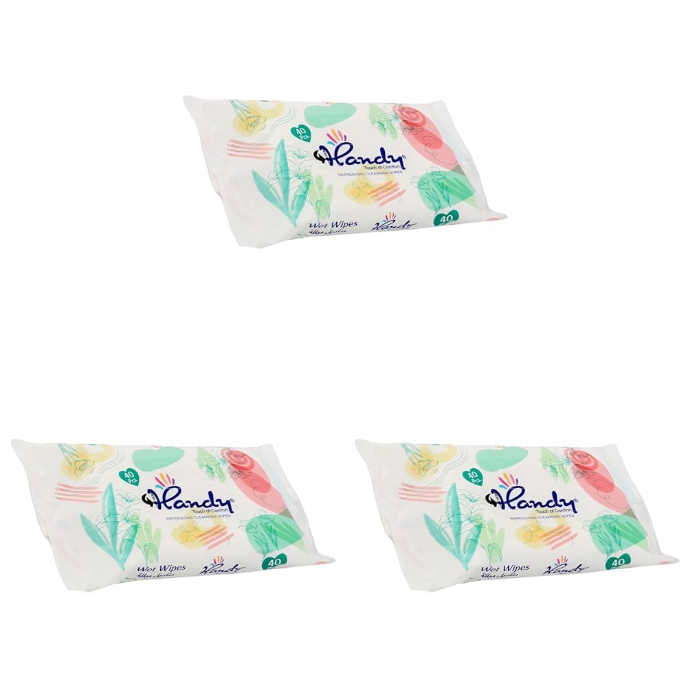 Handy Refreshing Wet Wipes Pack of 120 Wipes