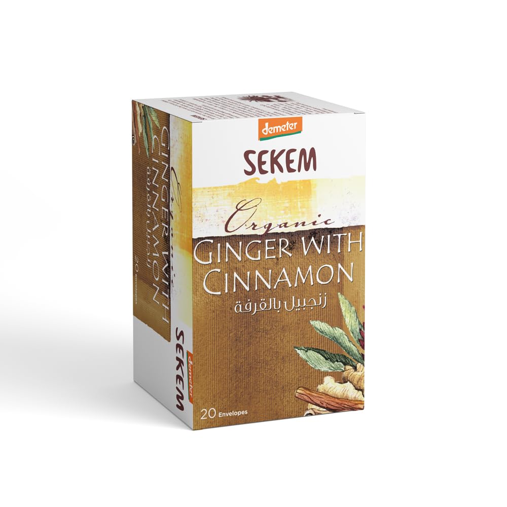 SEKEM Demeter Organic Ginger with Cinnamon – 20 Envelopes
