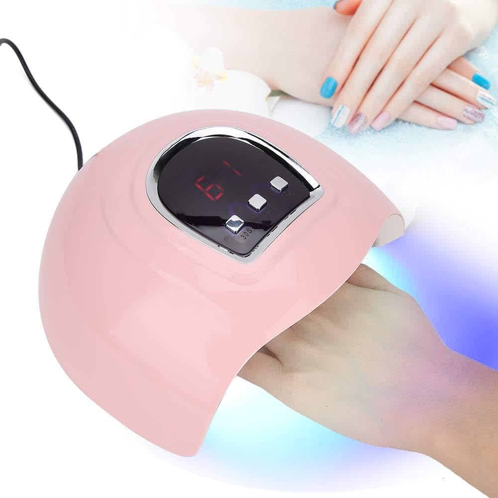 UV Nail Dryer - Professional 54W Gel Nail Curing Lamp with 18 LCD Beads and Infrared Sensor for Quick and Efficient Nail Treatments