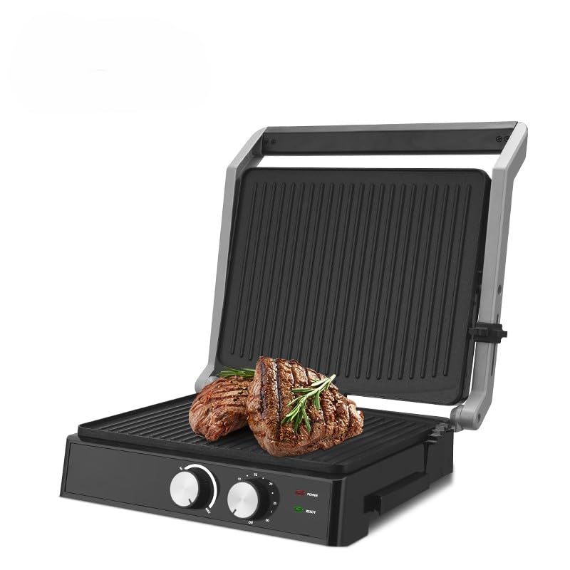 2000W Healthy Electric Grill Non Stick with Heat Control and 180° Open – Ideal for Indoor Roasting & Grilling 12 Months Warranty