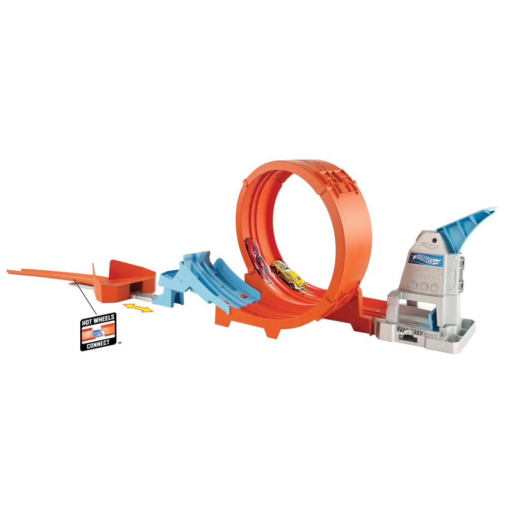 Hot Wheels Drift Loop Stunt Champion Track Set For Kids 4 Years Old & Older Gtv13