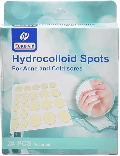 Cure Aid Hydrocolloid spots for acne and cold sores Skin Tone Pill Sticker 24 Piece