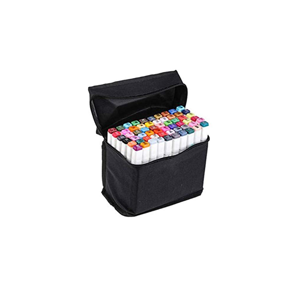 Superior Twin Tip Touch Marker Pen 48 60 80 Colours Animation Design Graphic Sketch Fine Markers Blendable Double Sided Markers (48 Pens)