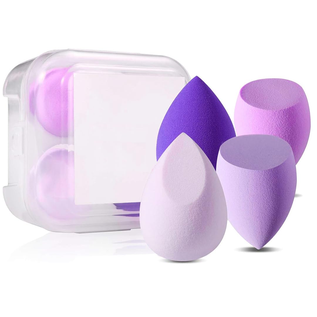 Midazzle Premium Ultra soft Blender Makeup Sponge - Pink & Blue (Pack Of 4)