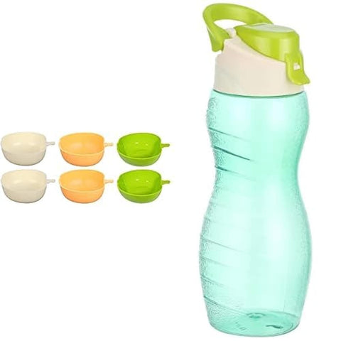 winnerplast Weiner blast plastic urinal set - 6 pieces - assorted colors + Weiner blast plastic water bottle - colors vary