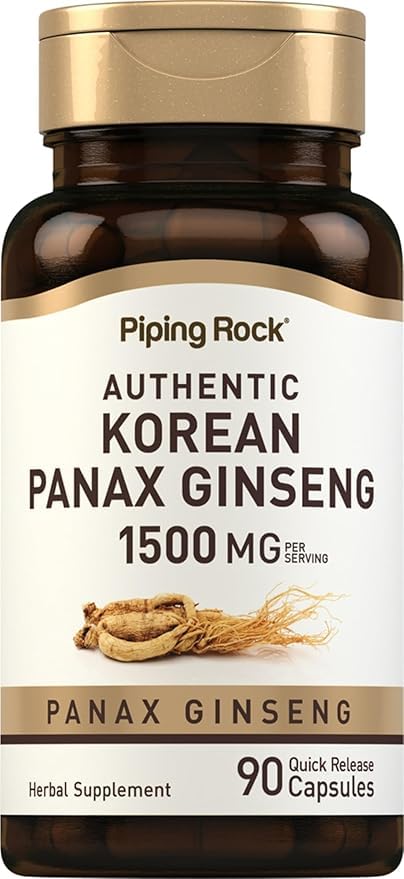 Humidifier Korean Panax Ginseng, Herbal Supplement Complex, Capsules, Energy Focus and Endurance Support, 90 Count, 1500mg per Serving, 100g