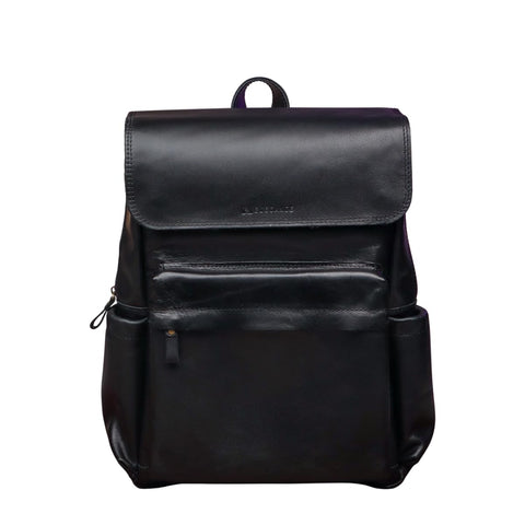 N-Elegance Premium Genuine Leather Laptop & Business Bag – Stylish Durable and Perfect for Work or Travel Black, M