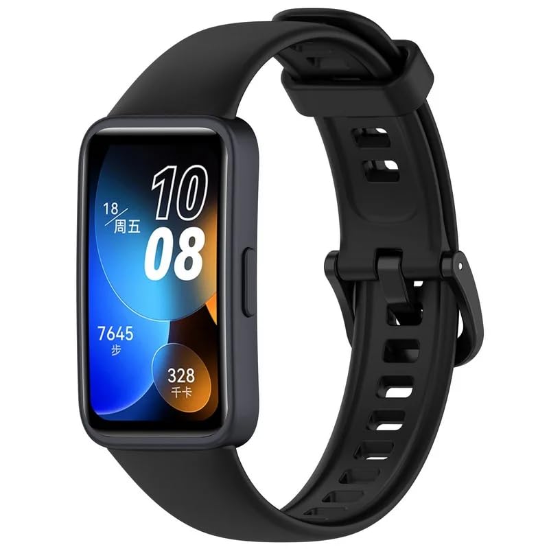 Next Store Silicone Watch Band Compatible with Huawei Band 6, Soft and Comfortable Replacement Sport Strap, Adjustable and Waterproof for Men and Women.