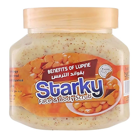 Starky Natural Scrub Cream With Benefits Lupine For Face and Body-300ml