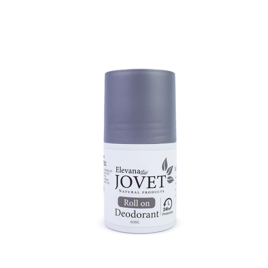 Elevana Jovet Vanilla Roll-On Deodorant with Whitening Effect, Lasting Freshness, Smooth Skin Formula, 48-Hour Protection, Helps Delay Hair Regrowth, Gentle on Skin, 60 ml by Elevana