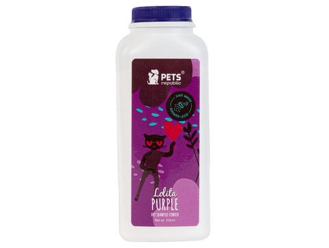 Pets Republic Dry Shampoo Powder Lolita Purple - 200 gm