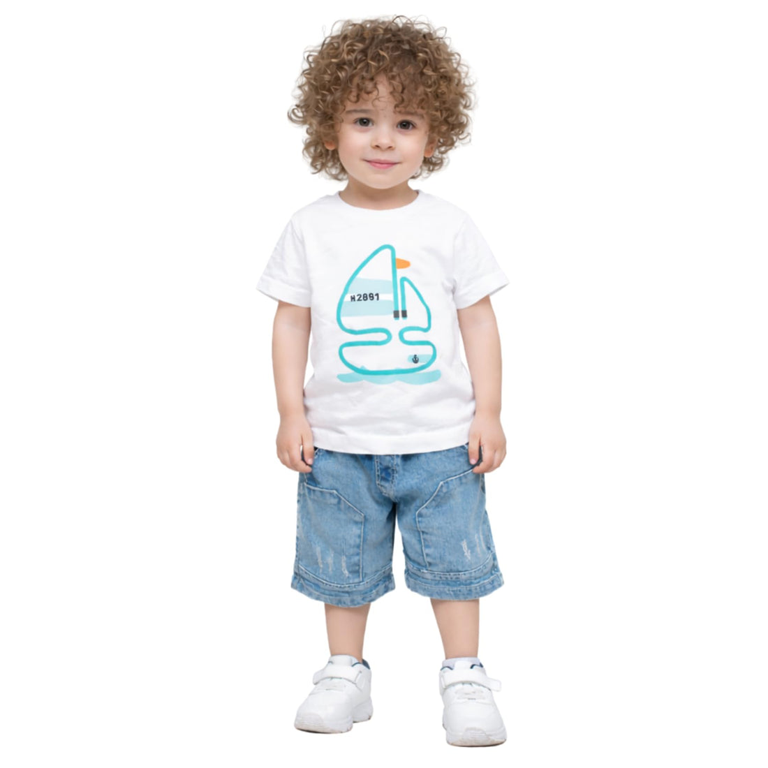 Access Boys Cotton Half Sleeves T-Shirt&Short Printed Boat Half Sleeves T-Shirt&Short (pack of 1)