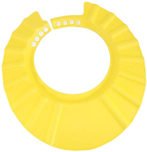 YaYa Safe Shampoo Shower Bathing Protection Bath Cap Soft Adjustable Visor Hat for Toddler, Baby, Kids, Children (Yellow)