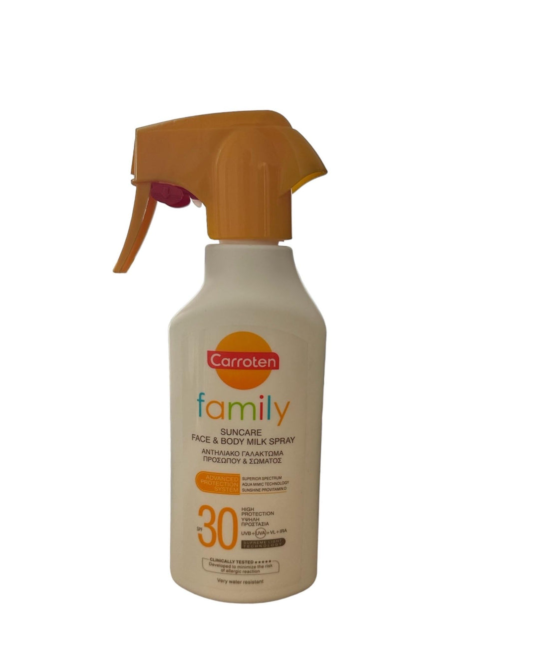Carroten Family Suncare Milk Spray UVA + UVB + IR SPF30 300 ml