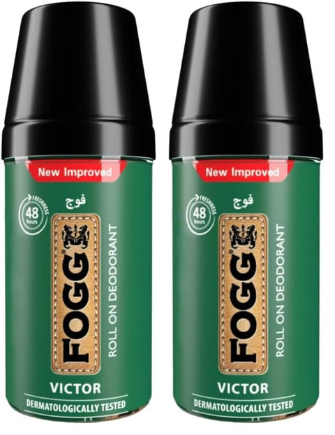 Fogg victor roll on deodorant for men - 50 ml (Pack of 2)