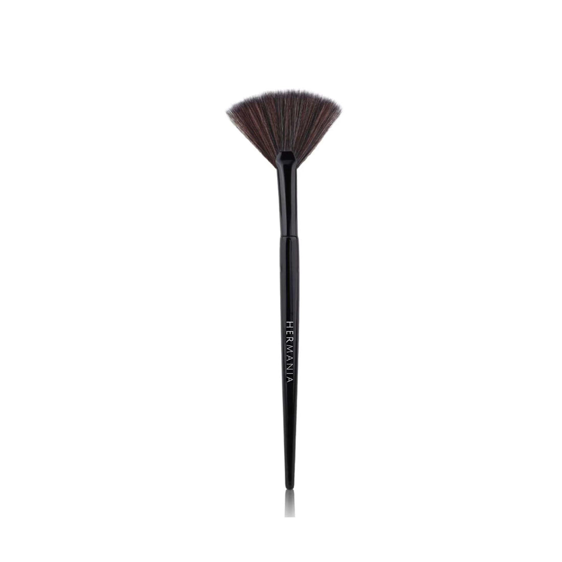 Hermania Professional Highlighter Fan Brush for Face Makeup & Powder Highlighter Glow Applicator Dewy Look Tool (F40 Small)