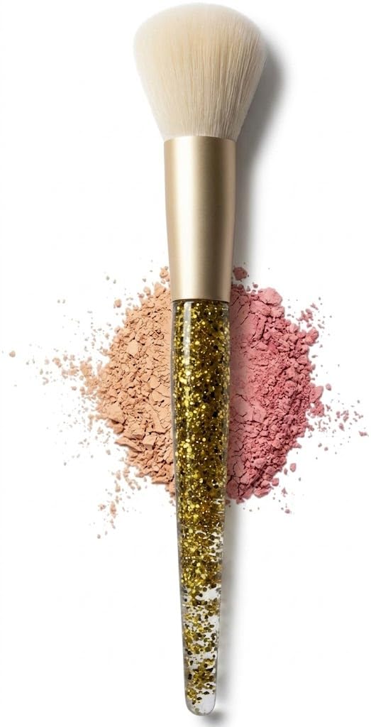 Blush Powder Makeup Brush for Blush & Bronzer, Works Best With Powder,1PC- YELLOW color