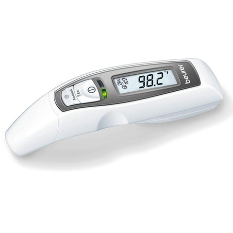 Beurer FT65 Multifunction Infrared Thermometer, 3-in-1 Infrared Thermometer for Adults and Kids, Adult Forehead Mode, Child Forehead Mode, Ear Mode, and Surface Mode, Color Changing Fever Indicator