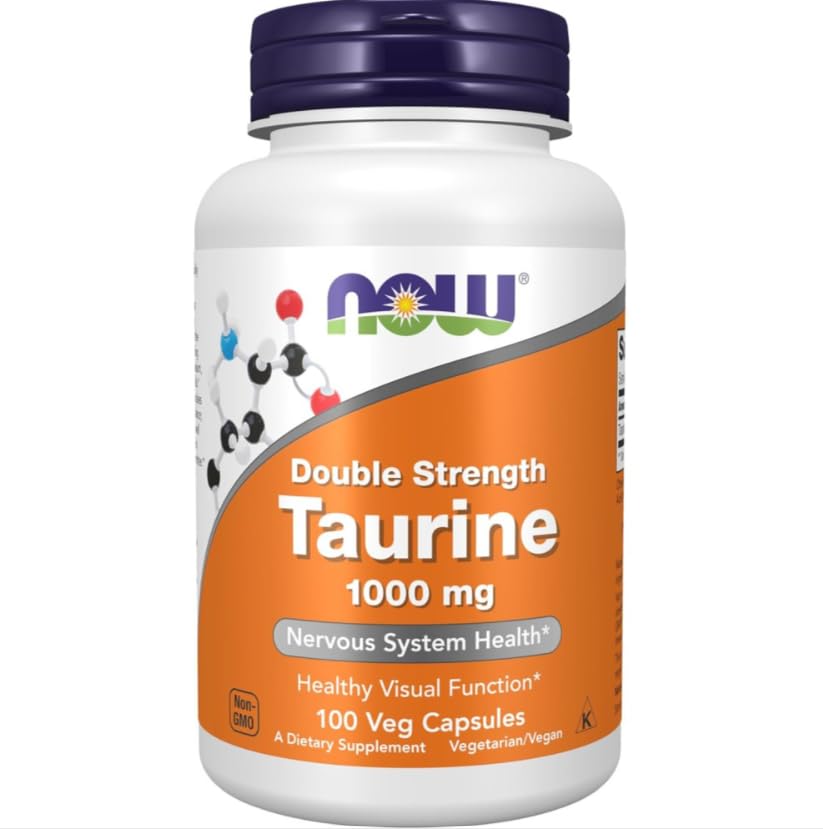 Premium Vital Taurine 1000mg - 100 Veg Caps - with Practical Pill Box - Neuro & Cardio Rhythm Matrix - Performance Shield - Non-GMO - High Purity Amino Integrity