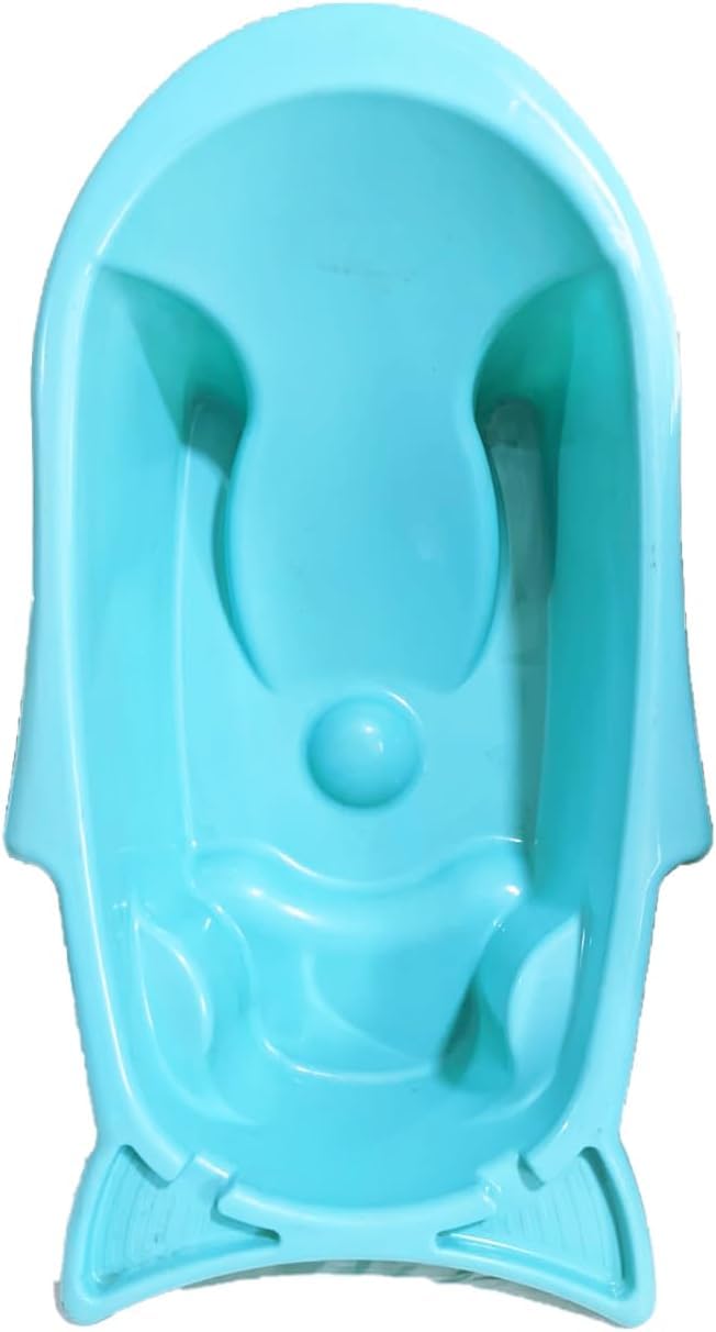 Fish Shape Baby Bathtub - Multi Color (Light Blue)