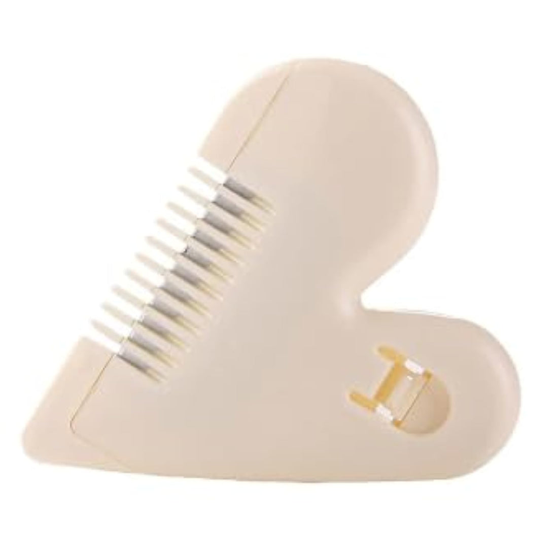 Double Edge Razor, Heart Shape Hair Thinning Comb, Hair Cutting Tool for Kids and Adults at Home - Multicolor