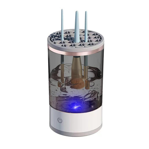 Electric Makeup Brush Cleaner Machine,Portable Electric Makeup Brush Cleaner,USB Quick Wash in Seconds Makeup Brush Washer,Makeup Brush Cleaner with Makeup Brush Cleaner Mat for All Size Makeup Brush