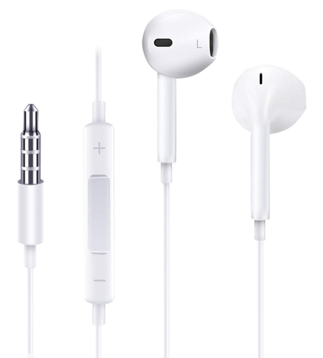 Joyroom JR-EP1 wired remote control earphone-White Headphones Headset Wired