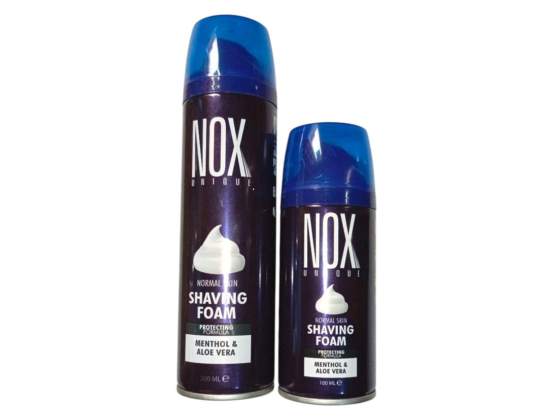 "Knox" Turkish Shaving Foam for Men - Twin Pack (200ml + 100ml) with Menthol & Aloe Vera Formula - Protect, Hydrate & Refresh Sensitive Skin I from Al Safwa Pharmacy