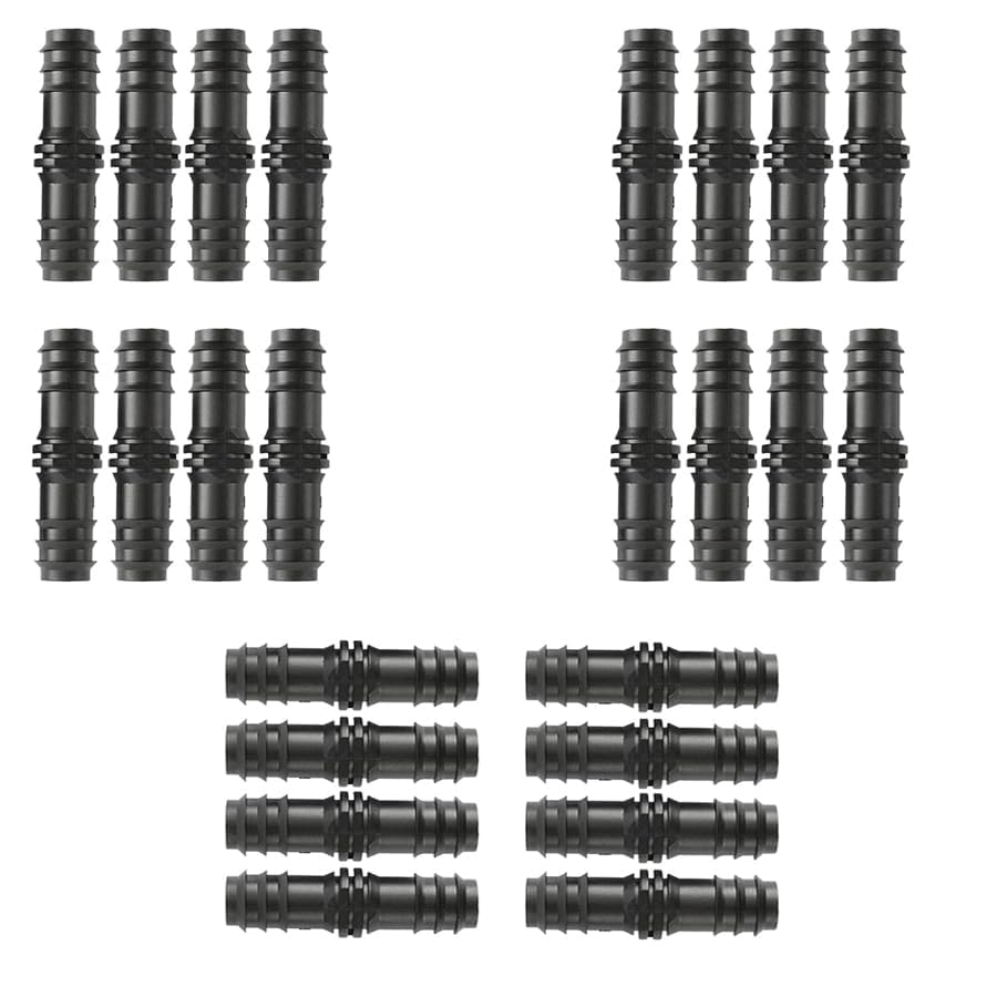 Straight Connector for 16mm Drip Irrigation Hose - 24 Count