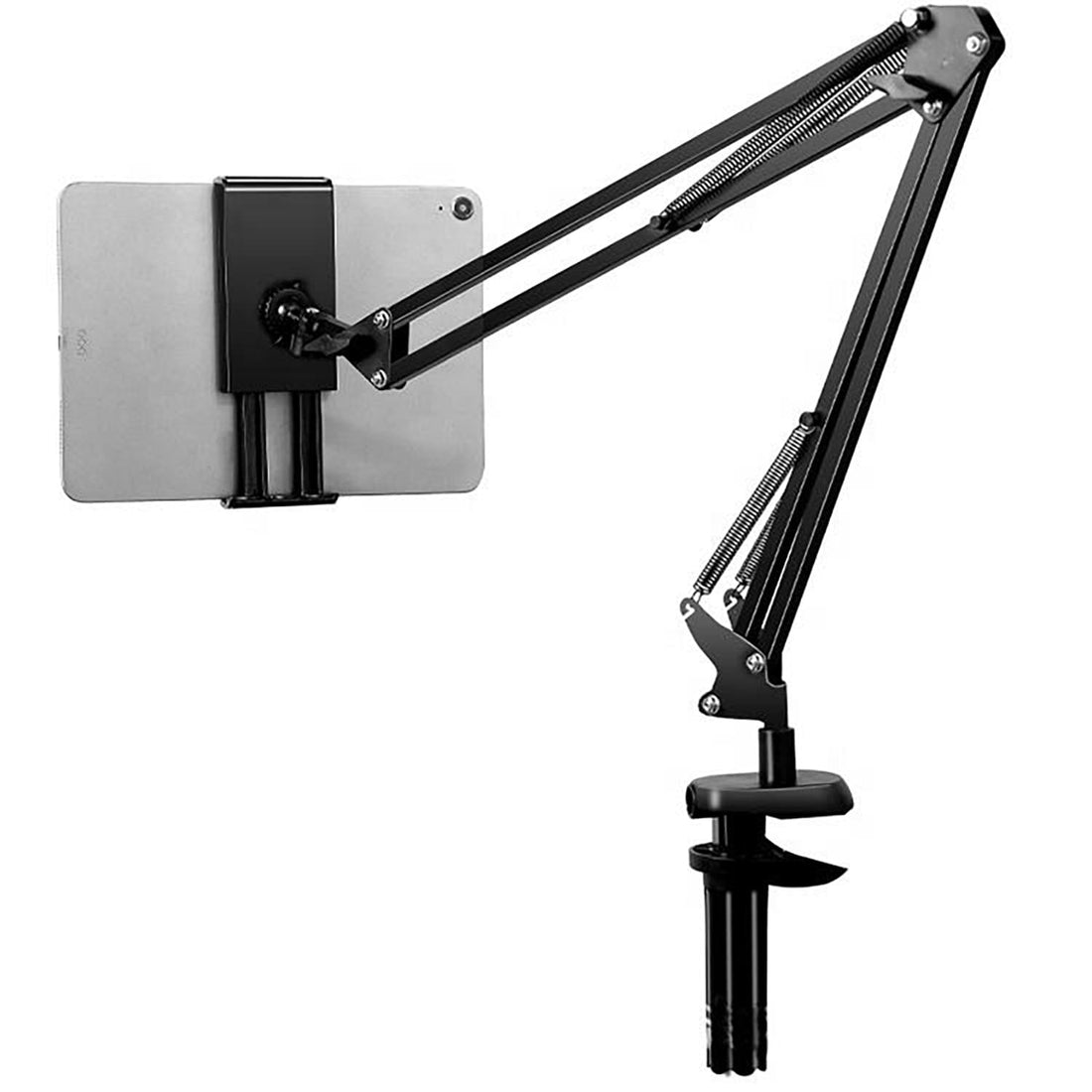 ALMEKAQUZ Tablet Floor Stand, Phone Stand, Adjustable Universal 360-degree Rotatable Metal Tablet Holder,Suitable for for iPad/iPhone/iPad Pro or Other 4.7~12.9 Inch-Screen Devices
